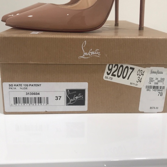 Christian Louboutin So Kate 120 Patent Nude 37 - Picture 3 of 8